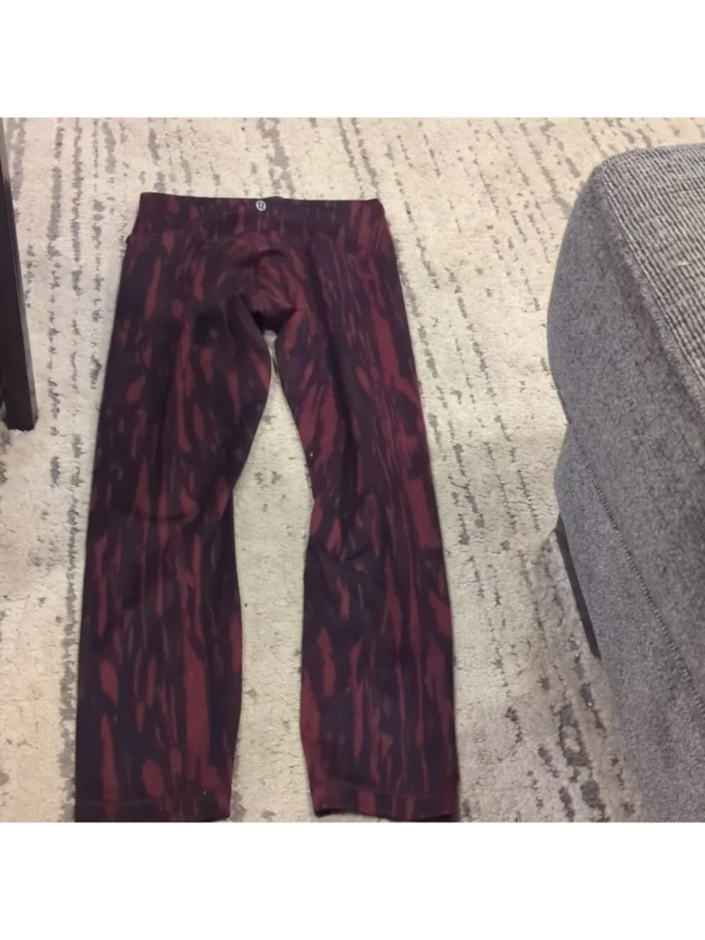 Lululemon Wunder Under Pant (Full-On Luon)Painted Animal Bordeaux Drama